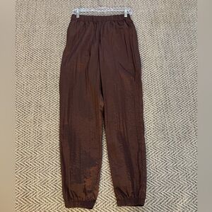 Brown jogger pants. Never been worn